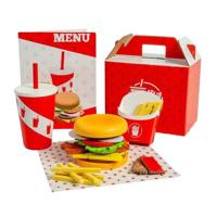 Bigjigs houten burger- en frietset, 48dlg. - thumbnail