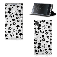 Mobiel BookCase Sony Xperia L1 Silver Punk - thumbnail