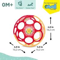 DISNEY BABY - WINNIE - O Ball Fijne Motoriek Bal, Rood en Geel, 0M+ - thumbnail