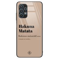 Samsung Galaxy A32 5G glazen hardcase - Hakuna Matata - thumbnail