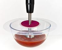 Metaltex Dolceforno Spatscherm voor Mixer 32 cm Siliconen/Paars/Transparant - thumbnail