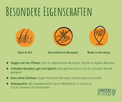 Voer Green Petfood Veggie Dog Adult Aardappelen Doperwten 10 kg