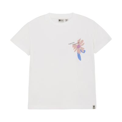 Daily7 Zomer T-shirt S/S meisjes - wit - artwork