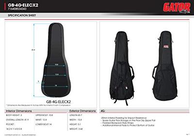Gator Cases GB-4G-ELECX2 gigbag voor 2 elektrische gitaren - thumbnail