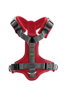 HUNTER Hondentuigje Maldon Up, rood/grijs, Maat: L HUNTER Hondentuigje Maldon Up, rood/grijs, Maat: L