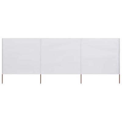 VidaXL Windscherm 3-panelen 400x120 cm stof wit