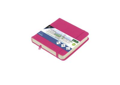 Kangaro Schetsboek - Hot Pink - Hardcover - 80 vellen - 140g - Roomwit Papier met Elastiek en Lint