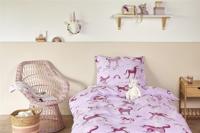 Beddinghouse Beddinghouse x Hanneke de Jager Dekbedovertrek Unicorn Paradise Pink 100x135 cm - thumbnail