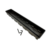 Librabak 100cm Inclusief 2 drainpijpjes - thumbnail