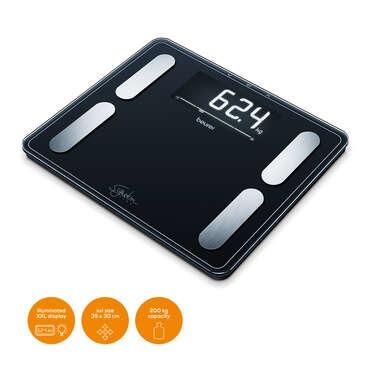 Beurer BF 410 Signature Line Analyse-personenweegschaal Digitaal Weegbereik (max.): 200 kg Zwart