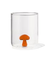 HEMA Glas met paddenstoel 450ml herfst (terra) - thumbnail