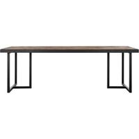 DTP Home Eettafel 'Criss Cross' Hout en staal, 280 x 100cm - thumbnail