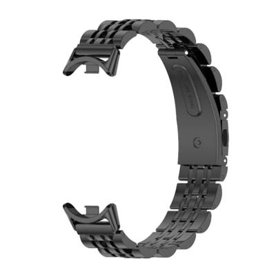 Stalen schakelbandje - Zwart - Xiaomi Smart Band 8 / 9 / 10