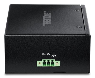TRENDnet TI-PGLC80 8-poorts Gigabit PoE+ industriële DIN-rail Mini Switch