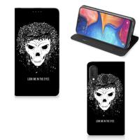 Mobiel BookCase Samsung Galaxy A20e Skull Hair - thumbnail