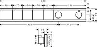 Hansgrohe RainSelect thermostaat inbouw voor 4 functies, Brushed Black Chrome - thumbnail