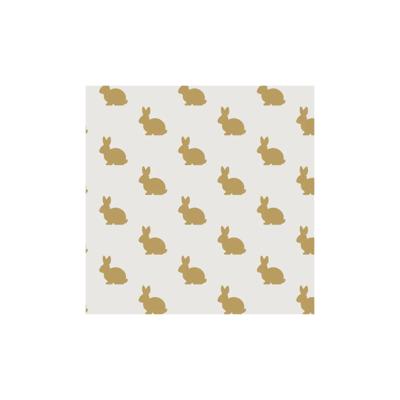 Duni servetten golden bunny 24cm