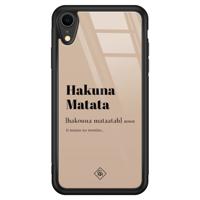 iPhone XR glazen hardcase - Hakuna Matata - thumbnail