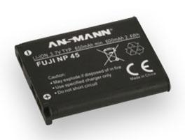 Ansmann A-Fuji NP 45 Camera-accu Vervangt originele accu NP-45 3.7 V 650 mAh Ansmann A-Fuji NP 45 Camera-accu Vervangt originele accu NP-45 3.7 V 650 mAh