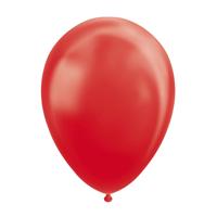 Globos Ballonnen pearl rood 30cm, 10st. - thumbnail