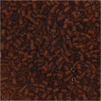 Creativ Company Rocailles 2-cut, d 1,7 mm, afm 15/0, gatgrootte 0,5 mm, bruin, 25 gr/ 1 doos Creativ Company Rocailles 2-cut, d 1,7 mm, afm 15/0, gatgrootte 0,5 mm, bruin, 25 gr/ 1 doos