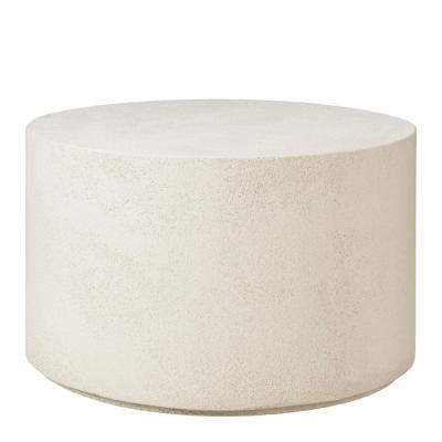Ethnicraft Ronde Salontafel 'Elements' Microcement, 60cm, kleur Off White