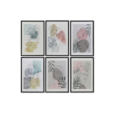 Schilderij DKD Home Decor Vrouw (40 x 3 x 60 cm) (6 Stuks)