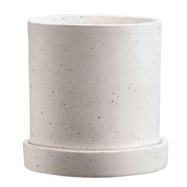 Bloempot Diaz - wit - 15,5xØ15,5 cm