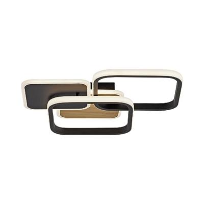 Just Light 14117-78 SEVENT LED-plafondlamp LED 36 W Hout-bruin (zijdemat)