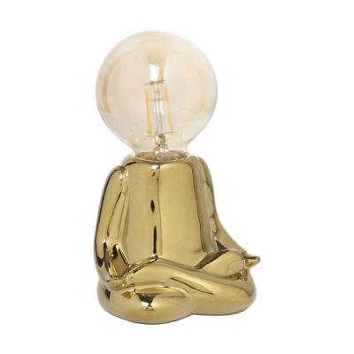 Lampje mediteren - goud - 18x11.3x8.4 cm - Happy at home by Sanny Lampje mediteren - goud - 18x11.3x8.4 cm - Happy at home by Sanny