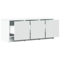 Tv-meubel met LED 97x34x40 cm bewerkt hout wit - thumbnail