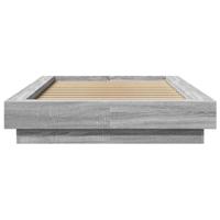 Bedframe bewerkt hout grijs sonoma eikenkleurig 75x190 cm - thumbnail