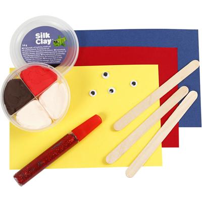 Creativ Company Mini creatieve set, ijsstokjes figuur, 1 doos