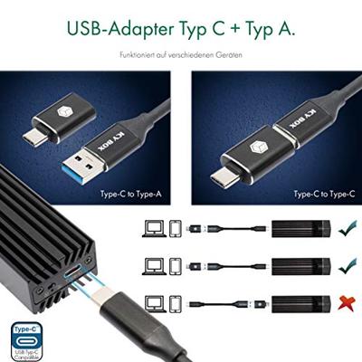 ICY BOX 60713 M.2 SSD-behuizing USB-C 3.2 Gen 2