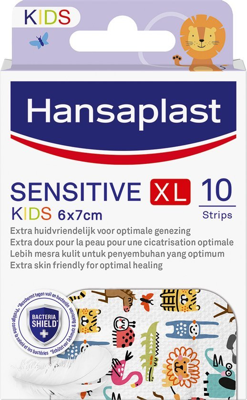 Hansaplast Sensitive Kids Xl 6x7cm Strips 10