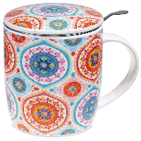 Theemok Set Mandala Blauw - thumbnail