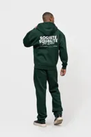 Equalité Societe 2.0 Oversized Full Zip Hoodie Heren Groen - Maat XL - Kleur: Groen | Soccerfanshop - thumbnail