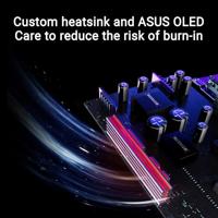 ASUS ROG Strix OLED XG27AQDMG gaming monitor ― 27-inch (26.5-inch viewable) 1440p glossy WOLED panel, 240 Hz, 0.03 ms, custom heatsink, OLED Anti-flicker, ASUS OLED Care, G-SYNC® compatible - thumbnail