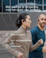 Belkin SoundForm ClearFit Open-Ear Wireless Earbuds, lichte langdurig comfortabele draadloze oordopjes, waterbestendig (IPX5), draadloze oortjes voor sport, hiken, fietsen, hardlopen en meer - Zwart - thumbnail