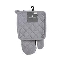 Ovenwant en Pannenlapset Atmosphera Grijs Katoen - thumbnail