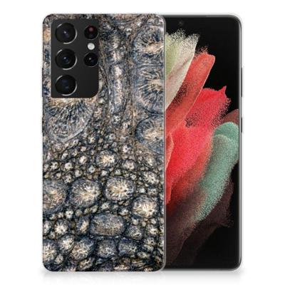 Samsung Galaxy S21 Ultra | TPU Hoesje | Krokodillenprint