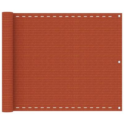 VidaXL Balkonscherm 75x400 cm hdpe oranje