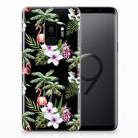 Samsung Galaxy S9 | TPU Hoesje | Flamingo Palms - thumbnail