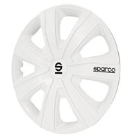 4-Delige Sparco Wieldoppenset Palermo 14-inch wit SP1481WH - thumbnail