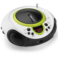 Lenco Kinderen Radio CD-speler SCD-38, draagbare FM-radio met CD/MP3-speler en USB, groen - thumbnail