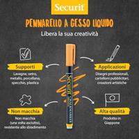 Krijtstift Securit SMA-100 rond ass 1-2mm blister à 7 stuks - thumbnail