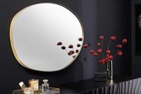 Moderne wandspiegel NOEMI 75cm goud metaal organische vorm handgemaakt - 43820 - thumbnail