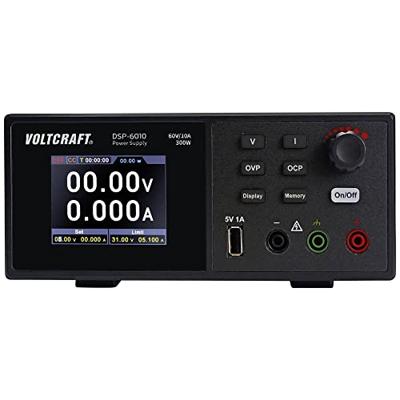 VOLTCRAFT DSP-6010 Labvoeding, regelbaar 0 - 60 V 0 - 10 A 300 W USB 2.0 bus A Op afstand bedienbaar Aantal uitgangen: 1 x