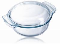 Pyrex ronde ovenschaal met deksel 1,4ltr - thumbnail
