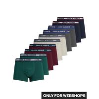 Jack and Jones 10-Pack heren boxershorts - Katoenen Multipack ondergoed heren - Voordeelverpakking - thumbnail
